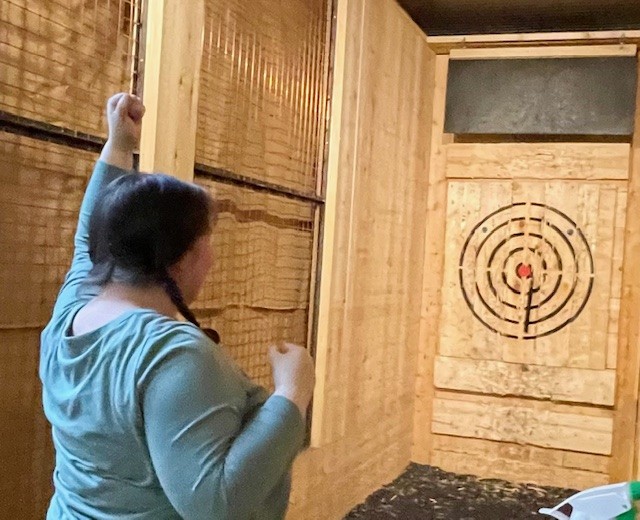 Stirling Meet-up Group tries Axe Throwing Cover image