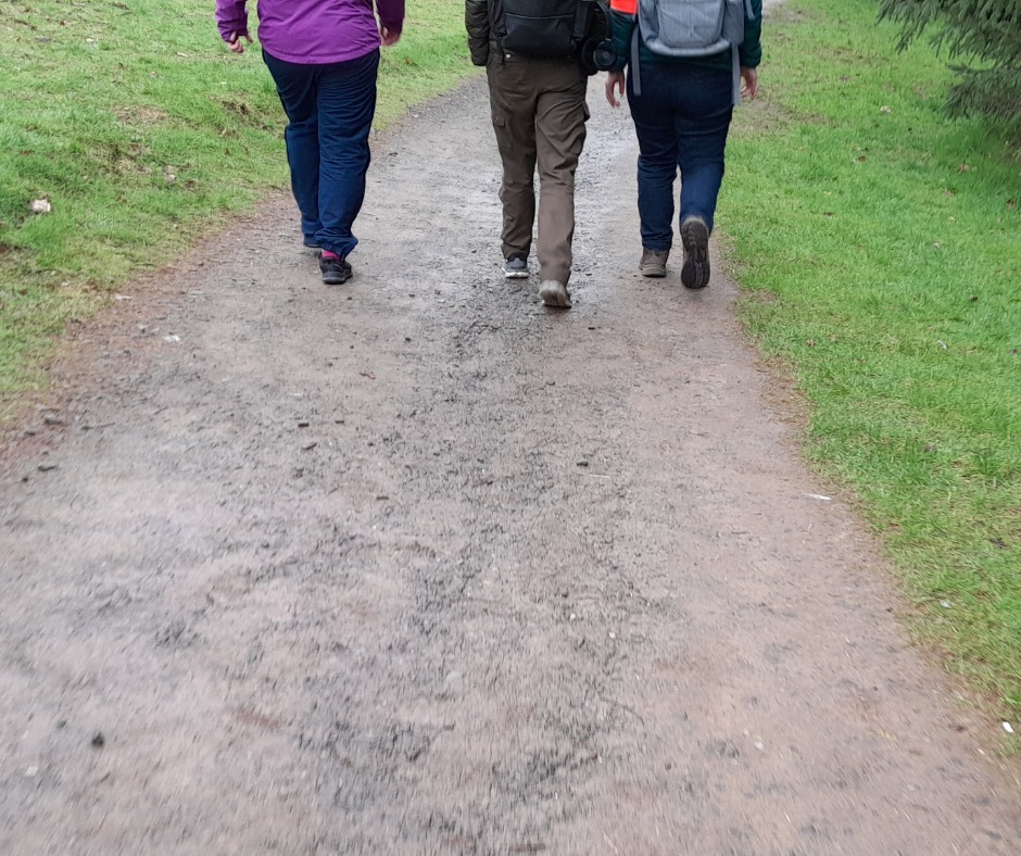  - happy muddy feet  - SWAN Health Walk with Paths for All